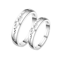Frehsky prstenovi romantični angažman Par prstenovi Volim te zvoni podesivi dnevni pokloni za Valentine