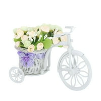 Lroplie nakit Bo umjetno cvijeće Rattan cvijeće svileno cvijeće Vrt Nostalgični mini tricikl Kućni vjenčani