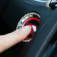 Iaksohdu Shiny motor Startni zatvaraj dugme Decor Trim prsten Unutrašnjost FAU Crystal Cover za Honda
