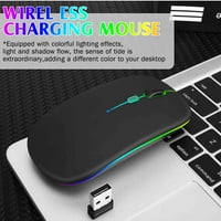 2.4GHz i Bluetooth miš, punjivi bežični miš za Tecno pop Bluetooth bežični miš za laptop MAC računarsku