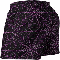 Purple Spider Web muške kratke hlače Ležerne duhovne prste suhe plaže Swim trunks sa mrežom za crtanje