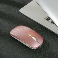 Suzicca 2.4G bežični tanak miša Manje podesiva buke DPI 7-boja disajući svjetlo za disanje miša za prijenosnog