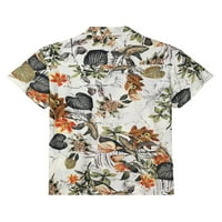 Niuer Muške vrhove kratkih rukava ljetne košulje rever majica Ležerna majica Button Up bluza Style-H