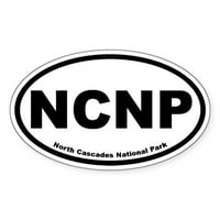 Cafepress - North Cascades National Park Ovalna naljepnica - naljepnica