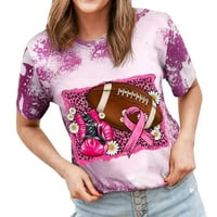 Ženska modna gornja prevencija raka Tijeta tiskana majica s kratkim rukavima