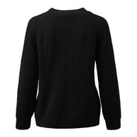 Aaimomet Womens Dukseri Ženski kardigani Lagani dugi rukav Otvoreni džemper sa prednjim džemper Cardigan,
