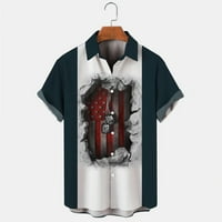 Muška košulja Ležerne prilike Stilske majice Slobodno vrijeme 3D digitalni ispis kopča LEAL kratki rukav