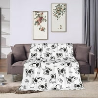 60 X50 Beagle Cartoon Flannel Fleece Betbe Baket bacajte laganu udobnu push pokrivač za spavaću sobu