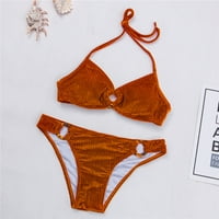 Tawop kupaći odijelo za žene žene seksi jedno ljeto ljeto bikini kupaći kostim narančastoj veličini