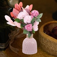 Umjetno cvijeće sa vazom postavljenim umjetnim cvijećem sa keramičkom vazom lažni hidrangea cvjetni raspored vjenčanog dekora