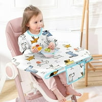 Nadogradnja Covetll Bibs za hranjenje beba Odvikavanje Jednostavno za čišćenje beba za jelo podesivo Visokoj stolici uhvati sav poklon