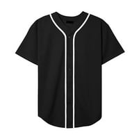 Muški gumb dolje bejzbol dres, prazna jednokratna sofball timska uniforma, hip hop hipster s kratkim rukavima Aktivne majice