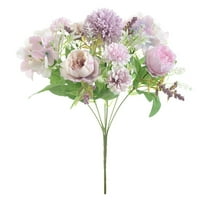 Sretan datum glave umjetno cvijeće, lažni božur svileni hidratalni buket dekor plastične karanfile Realni cvjetovi aranžmani za vjenčanje ukras stola
