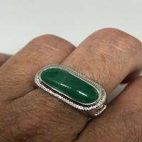 Vintage Lucky Green Nefrite Jade Ring