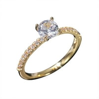 Mortilo prstenovi jednostavno žensko cirkonij blagi dijamantni angažman vjenčani prsten zlatni nakit