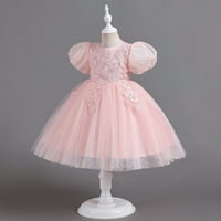 Dječja haljina djece Ljeto kratki rukav cvijet princeza haljina modne provedbene haljine Veličina 140