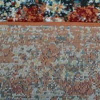 Rugsotički tepih Machine tkani toplotni, orijentalni polipropilenski prostirki, karamel, 6'7''x9 '