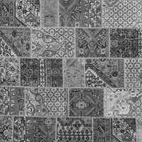 Ahgly Company u zatvorenom okrugli patchwork sivi prijelazni prostirci, 6 'okrugli