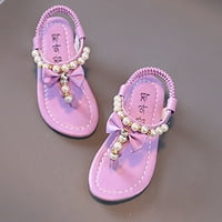 Djevojke sandale za djecu dječja dječja ljetna boeknot biserna kristalna princeza
