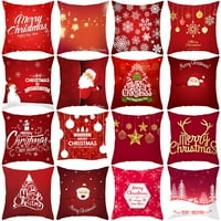 Crveni Santa Claus Tree Božićni jastuk Poklopac božićne ukrase za kućni ukras za ormamentu Dekor Xmas