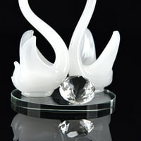 Crystal Swan vjenčani dekor papirki figurine poklon zanatsko dekor bijelo