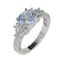 14k pozlaćeni ringnal ringnatural srebrna Srebrna dragi dvorište Brtwastone Bride Angagement vjenčani prsten sterling srebrni prsten