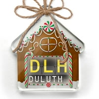 Ornament je tiskao jedan bočni kôd za aerodrom DLH za Duluth Christmas Neonblond