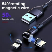 Taize 1m stupnjeva rotirajući magnetni qc3. Micro-USB tip-c kabel za brzo punjenje