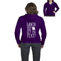 MMF - Ženska dukserica pulover sa punim zip - Santa ste dobili moj tekst