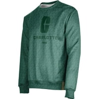 Muški zeleni Charlotte 49ers naziv banke DROP CREWNECK pulover Duksera