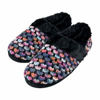 Dunlop - dame slatko pahuljice plišani zimski topli luksuzni luksuzni komfor pleteni kućni papuče