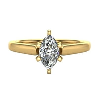 MARQUISE CUT Diamond zaručnički prsten za žene Carat 14K Gold Prong Solitaire