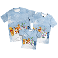 Majica Porodična odjeća Winnie The Pooh Comfort Colors Thirt Momsek kratki rukav Crt Majica Mammy &