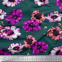 Soimoi Poly Georgette tkanina cvijet umjetnička ispisana tkanina širom