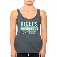Signaluretshirts Womens Biceps ne rastu na vrhu stabala trkača