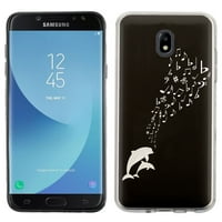 Za Samsung Galaxy J Clour J AURA, OneToughShield ® TPU gel zaštitni slučaj Slim-Fit Telefon - Dolphin Music