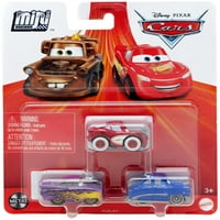 Disney Pixar automobili Die Live Metal Mini trkači Ramone, Cruise 'Rasvjeta McQueen & Doc Hudson Auto-paket