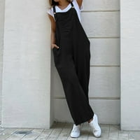 FVWitlyh pantalone za žene široke hlače Ležerne prilike pamučne ženske casual bez rukava Dungarees Loose