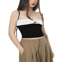Cathery Women Sexy Y2K Tube Top Fairy Grunge bez rukava bez rukava bez rukava, Ležerne prilike Casual