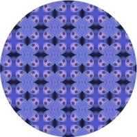 Ahgly Company u zatvorenom okruglom uzorkovima svjetlosnog škriljevca plava područja prostirke, 7 'krug