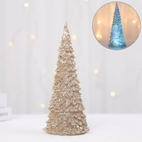 Božićno stablo šareno LED akrilna noćna ukras božićne ukrase