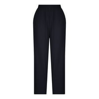 Ženski trenerci Yoga hlače Široka ležaljka Lounge Pajama hlače Loose hlače za žene sa džepovima