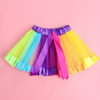 Rainbow Tutu suknja Djeca Kids Slojevita Rainbow Rainbow Tutu Ballet Suknja Plesna haljina Baletna haljina