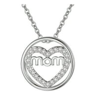 Frehsky ogrlice za ženske majčine dane ogrlicu krug srčani privjesak moda Pošalji mamu ogrlica nakit