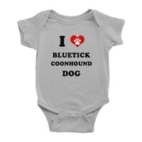 Heart Bluetick Coonhound Pas Funny Slatka beba preskoči novorođenu odjeću