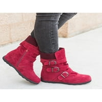 Ymiytan ženske zimske čizme za snijeg Ugodne vanjske protuklizne cipele sa patentnim čizme