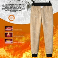 Muške janjeće vunene pantalone i pantalone plus baršunaste guste boje velike veličine Trčanje fitness
