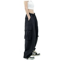 Huachen casual trendi kombinezona žene tanke široke noge hlače High Street Japanese Vintage korzet labave