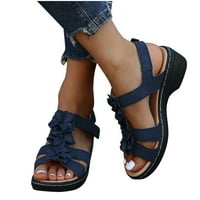 CAMANDAN WOMENS Sandale Ljeto Plus Veličina Udobne kaznene kaznene kaznene cipele Ležerne ženske cipele Prozračno povremene sandale za cvijeće, do 65% popusta