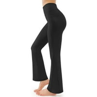 Odjeća za vježbanje za žene Casual High Squik Široka noga ženske joge hlače labavi aktivni fitnes Tummy